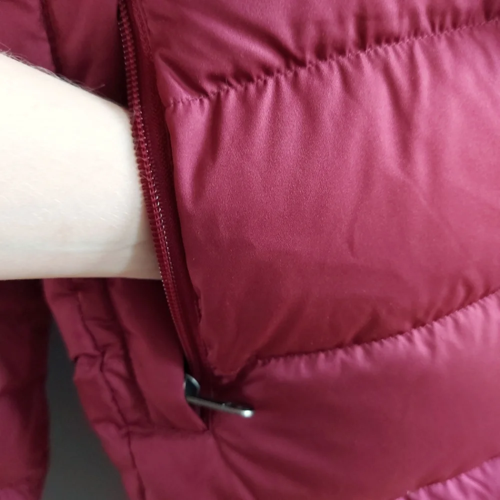**SOLD** NWT Winter Coat, Down and Feather, Burgundy-Wine, Medium - Picture 6 of 12